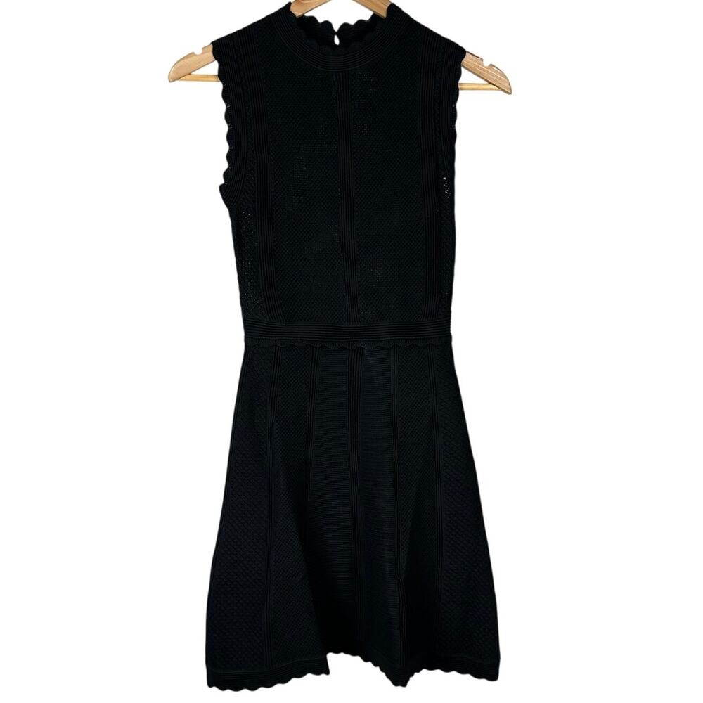 The Kooples Black Knit Sleeveless Mini Dress Women's Size 1 (US 4) New With Tags